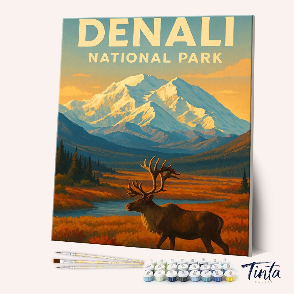 Denali National Park paint by numbers kit