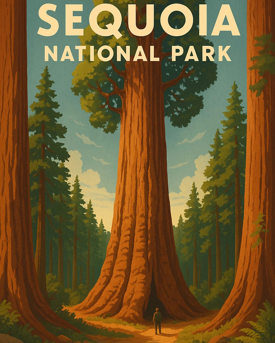 Sequoia National Park paint by numbers kit