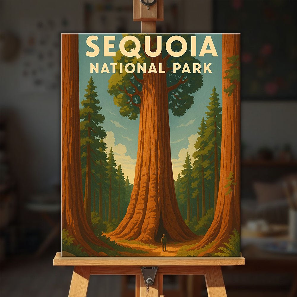 Sequoia National Park paint by numbers kit