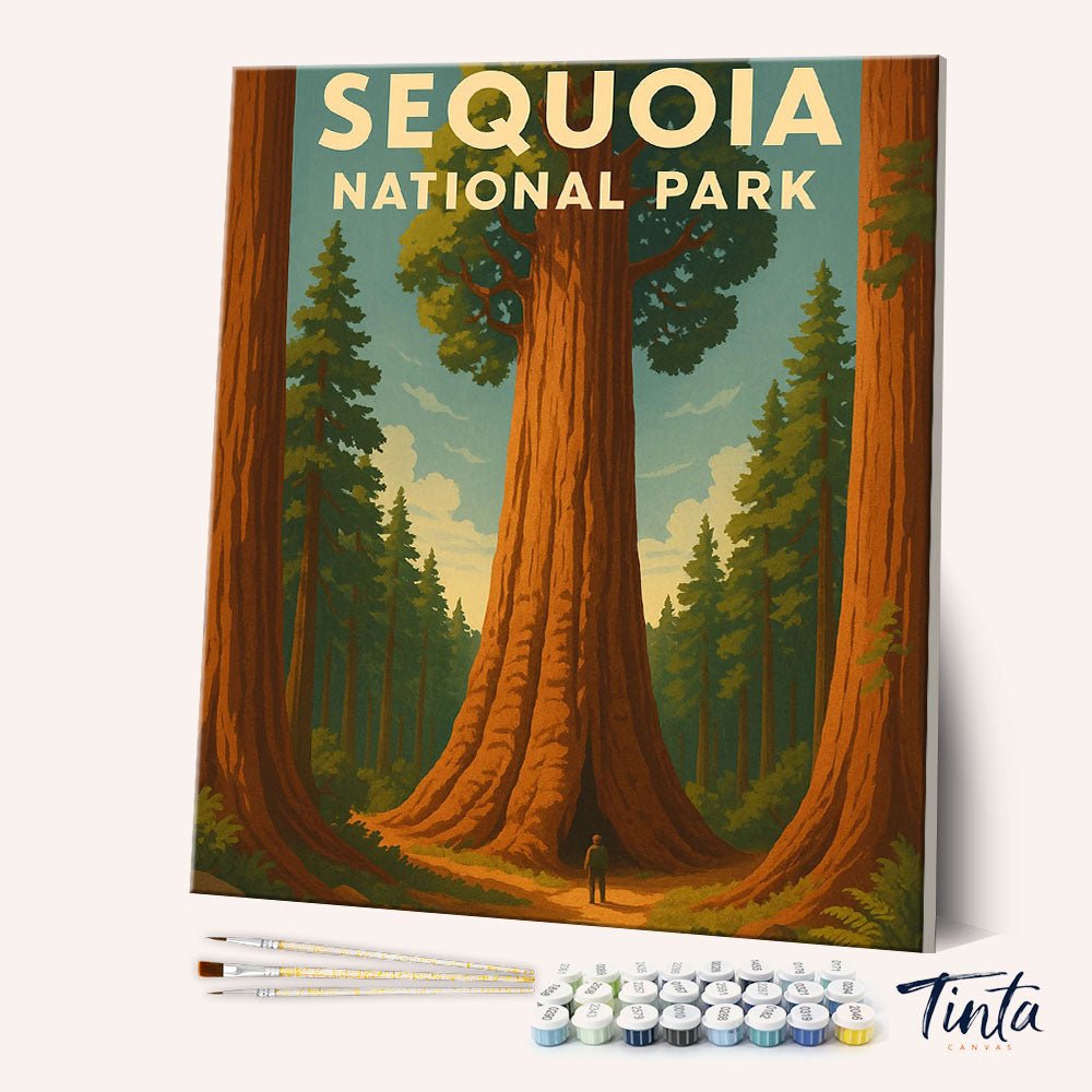 Sequoia National Park paint by numbers kit