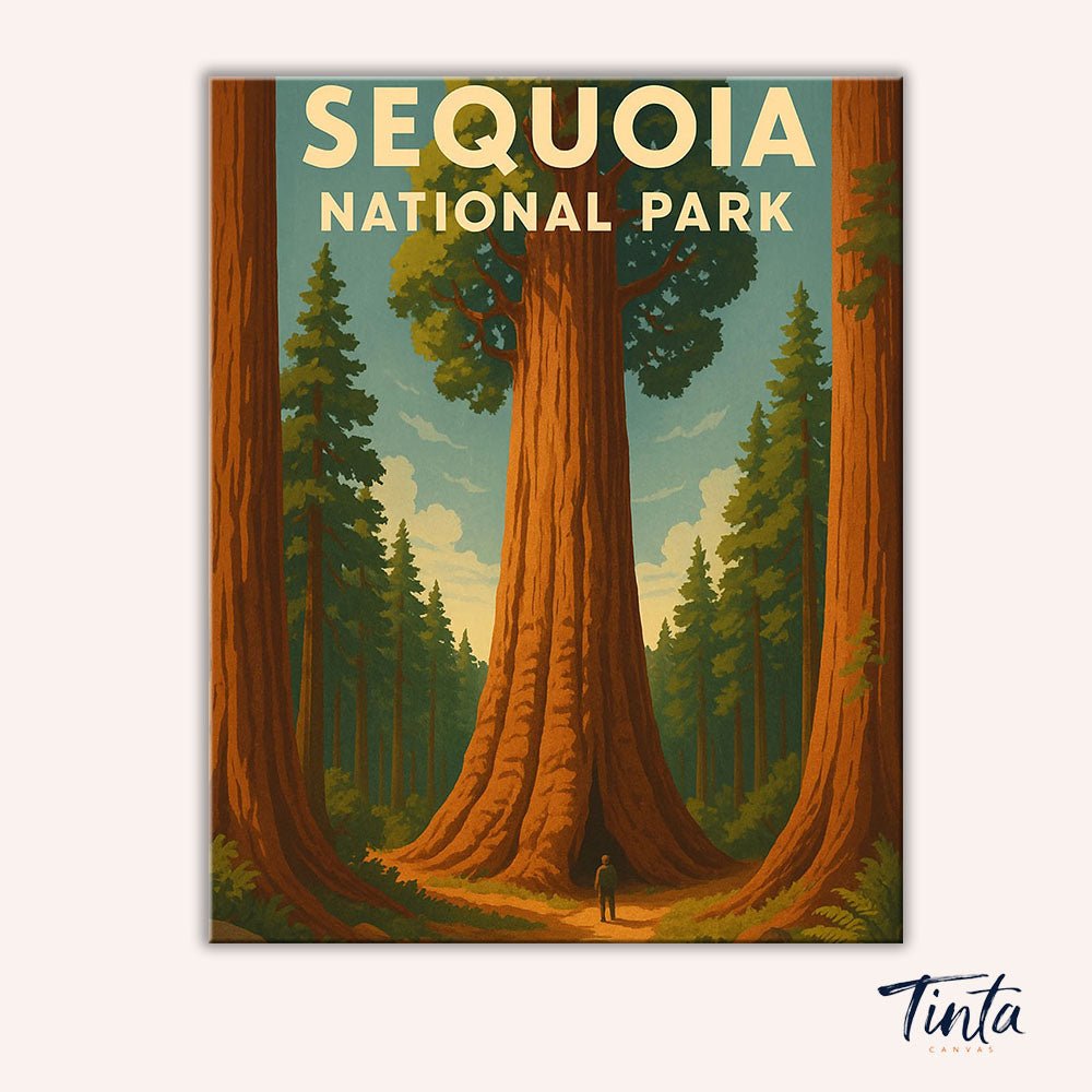 Sequoia National Park paint by numbers kit