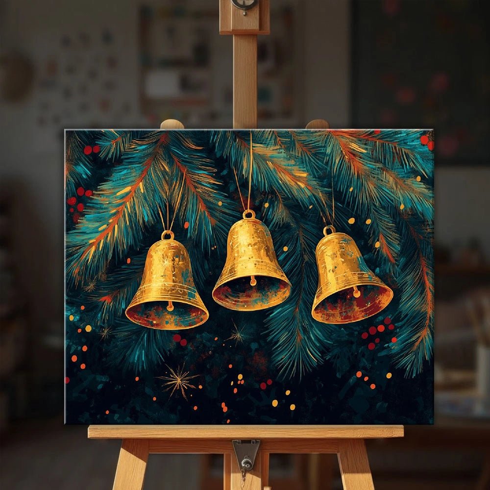 Festive Bells paint by numbers kit