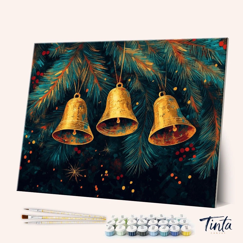 Festive Bells paint by numbers kit