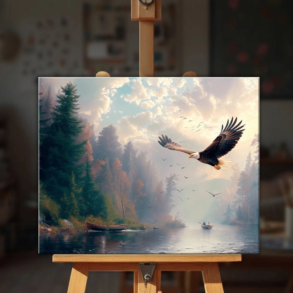 Wings Over Stillwater paint by numbers kit