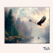 Wings Over Stillwater paint by numbers kit