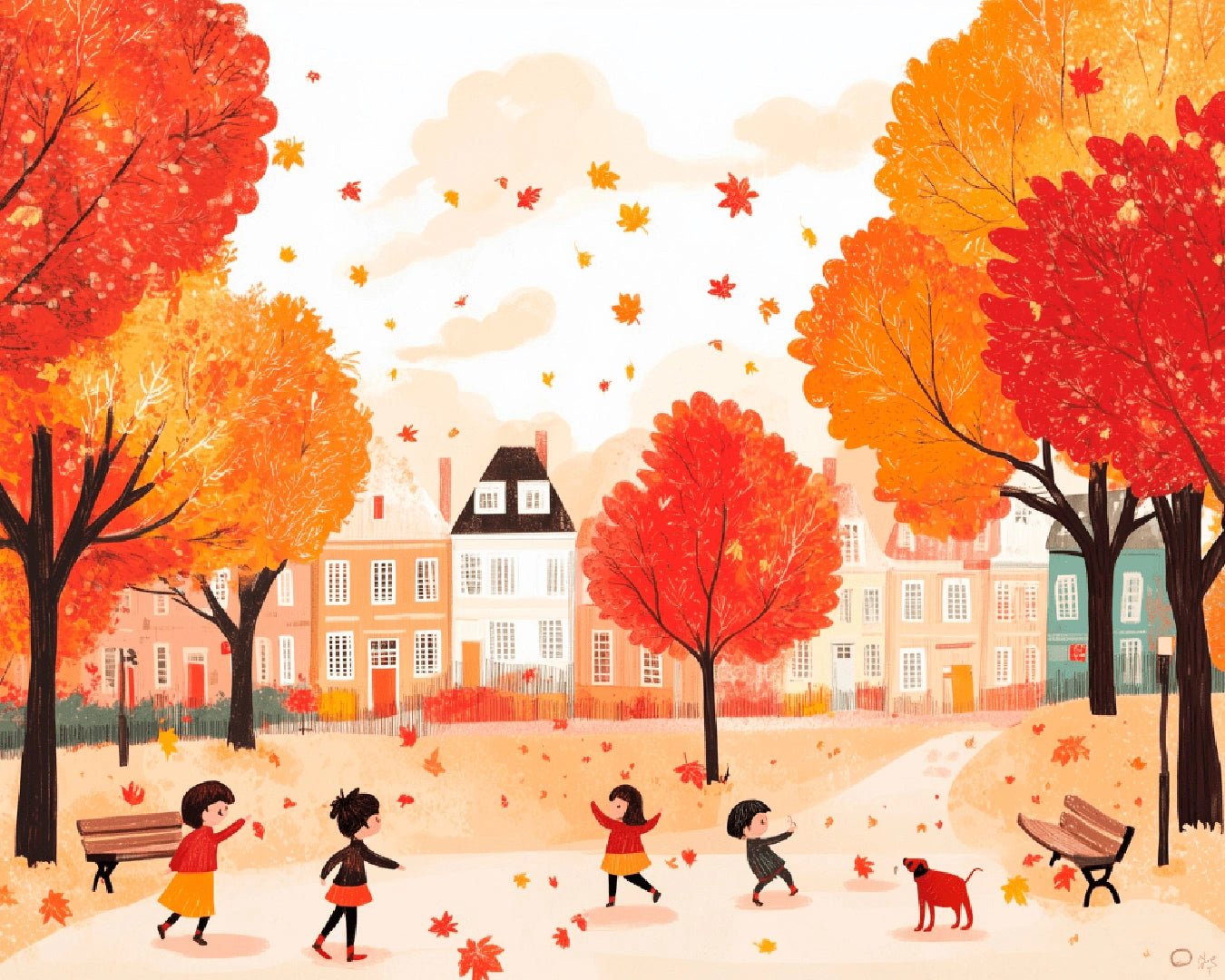 Autumn Playtime paint by numbers kit