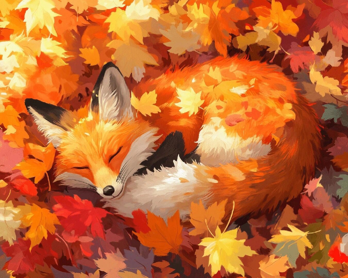Fall Asleep paint by numbers kit