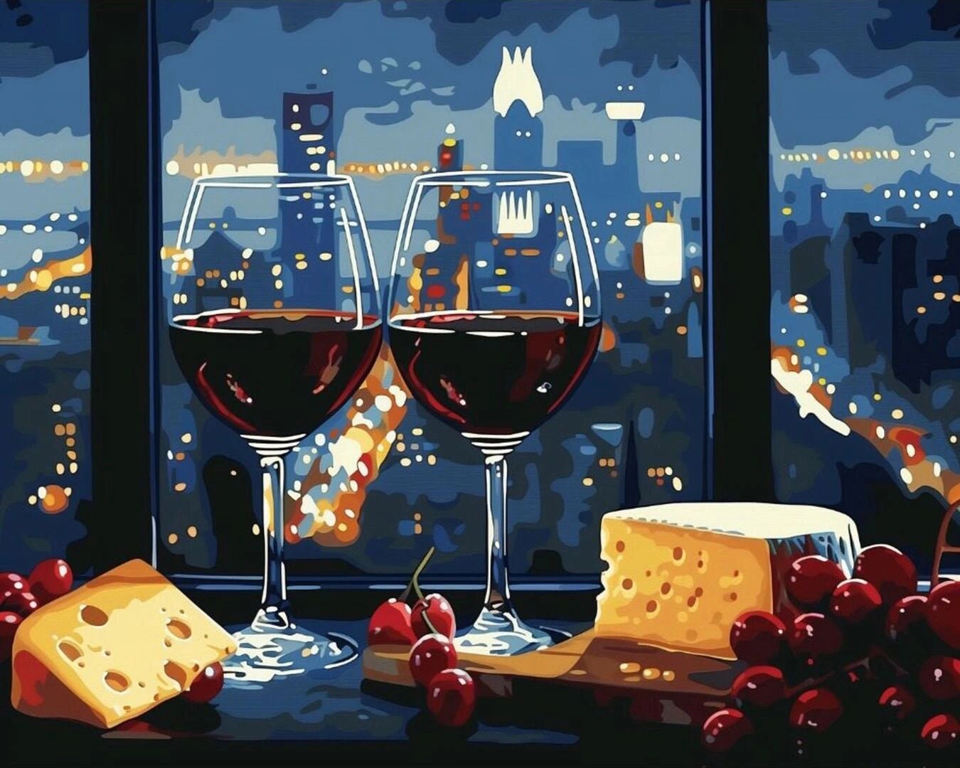 Evening for Two paint by numbers kit
