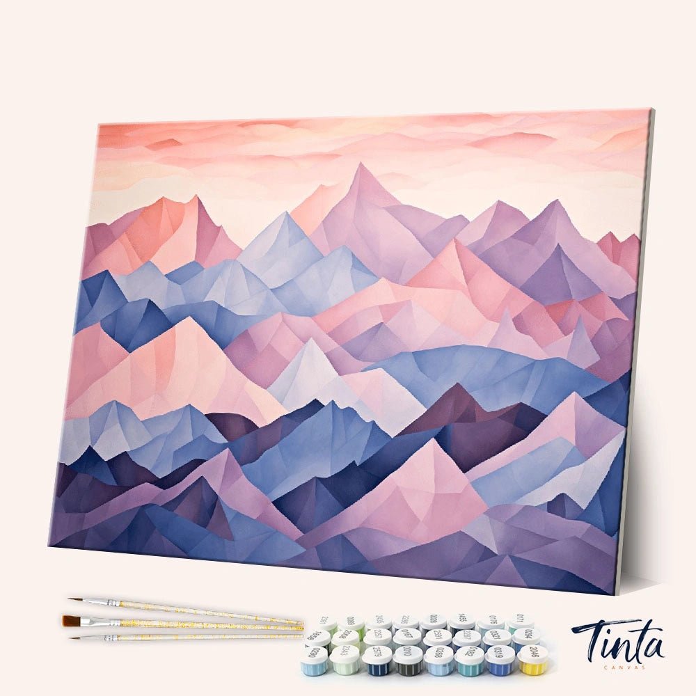 Endless Mountains paint by numbers kit