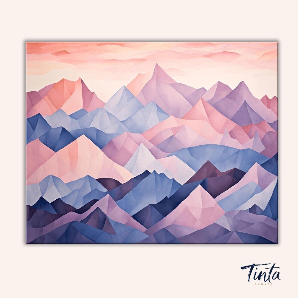 Endless Mountains paint by numbers kit