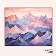 Endless Mountains paint by numbers kit