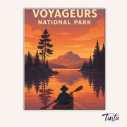 Voyageurs National Park paint by numbers kit