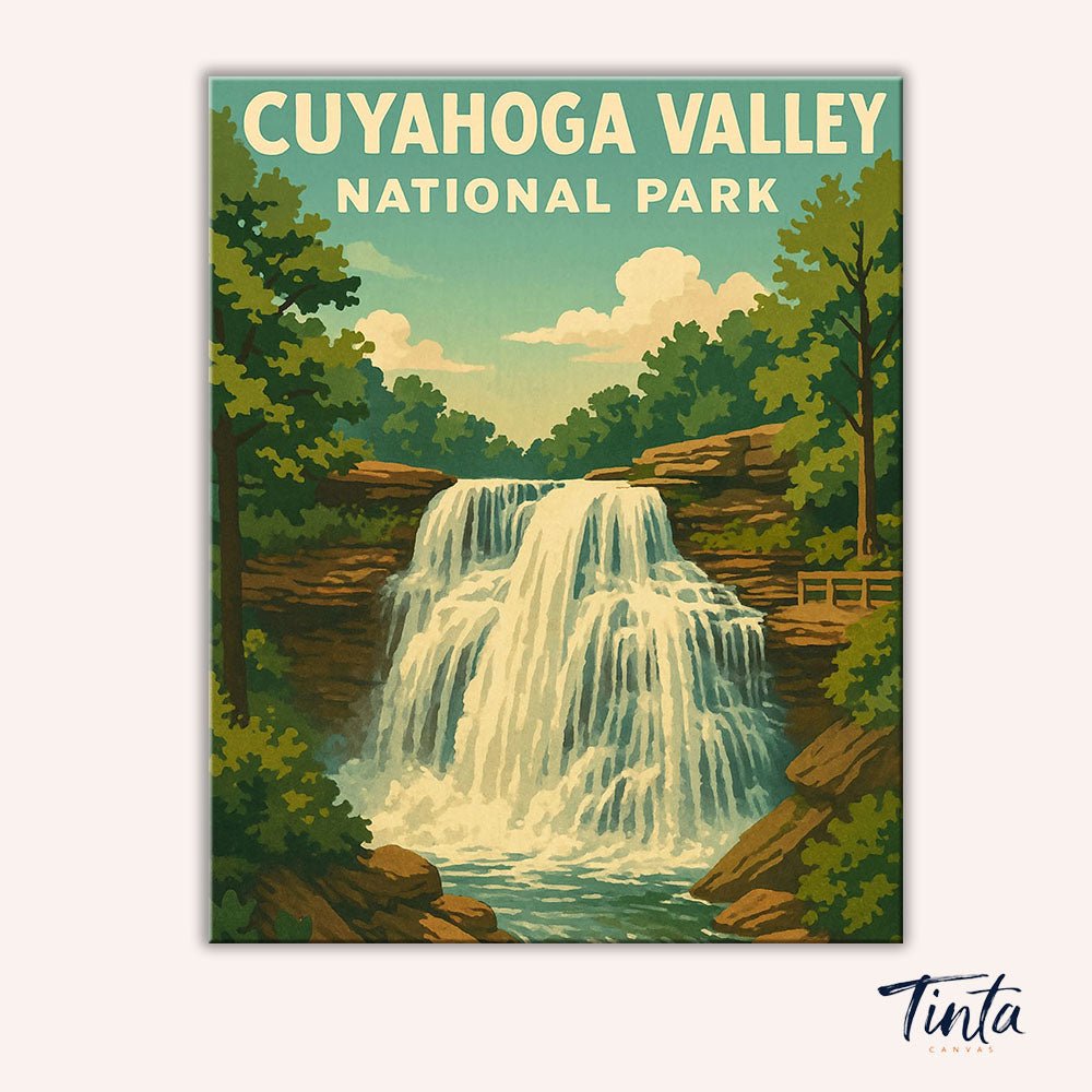Cuyahoga Valley National Park paint by numbers kit