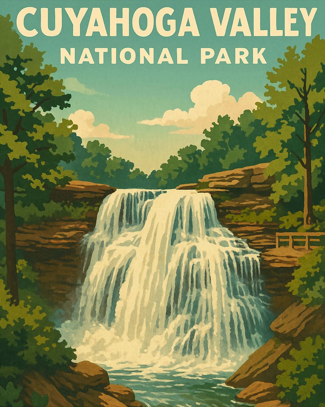 Cuyahoga Valley National Park paint by numbers kit