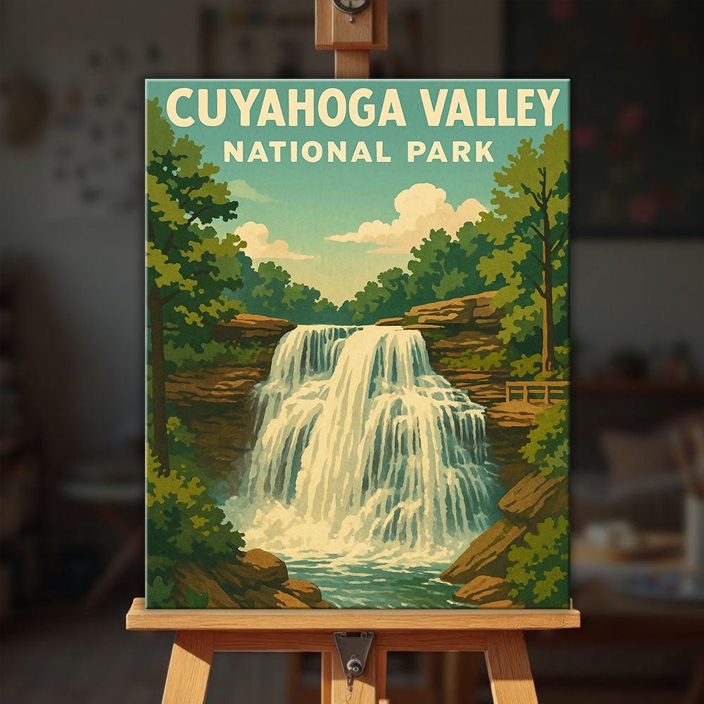 Cuyahoga Valley National Park paint by numbers kit