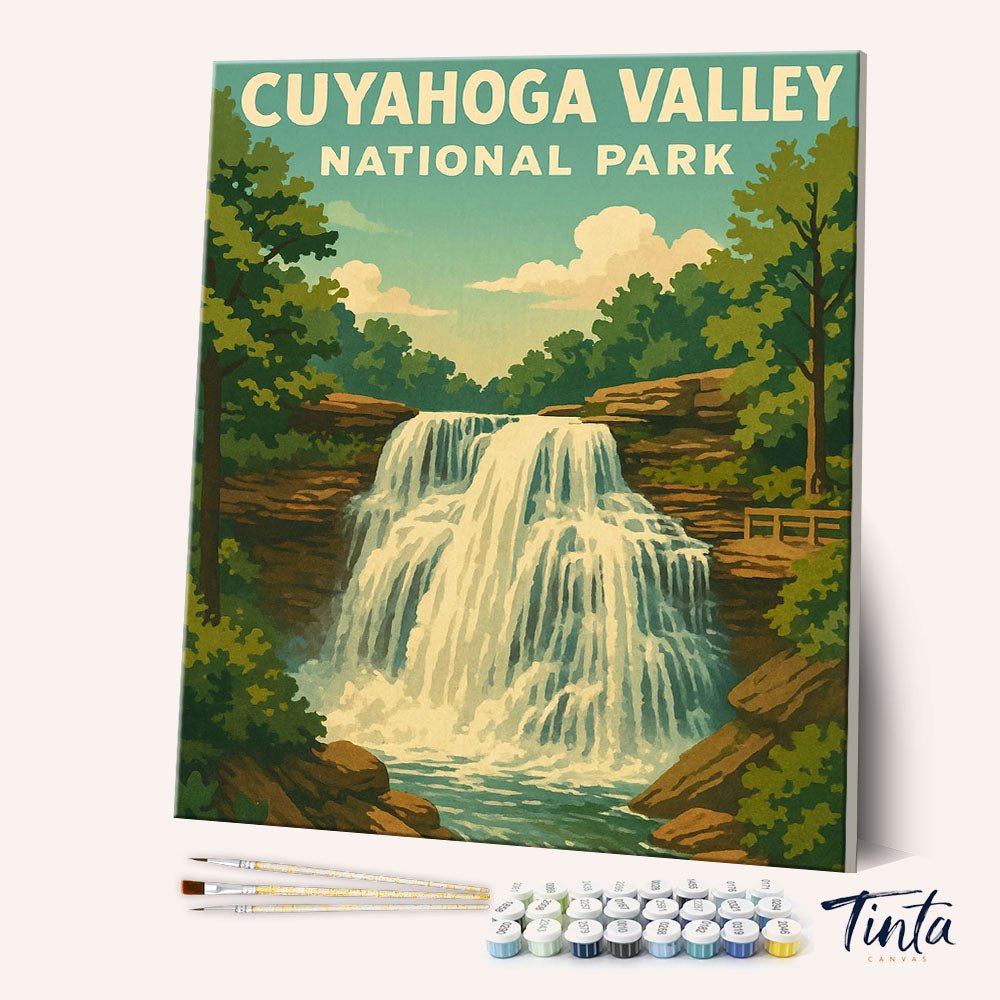 Cuyahoga Valley National Park paint by numbers kit