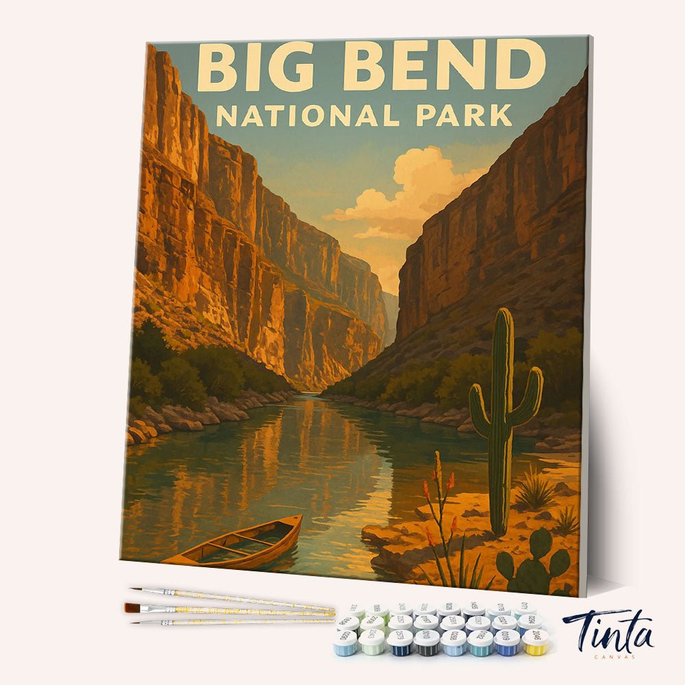 Big Bend National Park paint by numbers kit