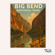 Big Bend National Park paint by numbers kit