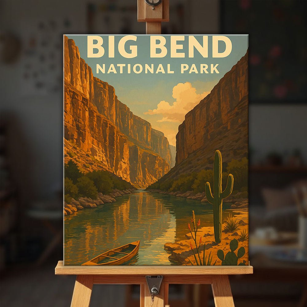 Big Bend National Park paint by numbers kit