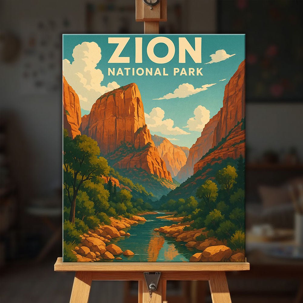 Zion National Park paint by numbers kit