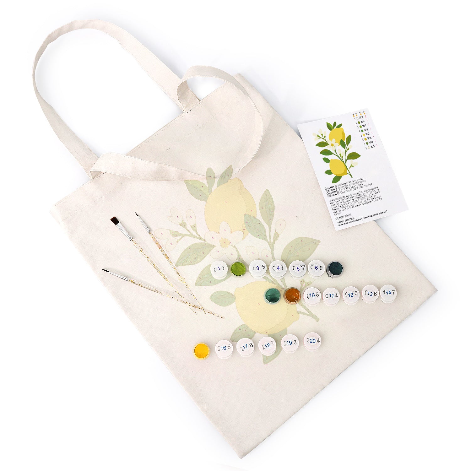 Lemon Grove Carry Bag paint by numbers kit