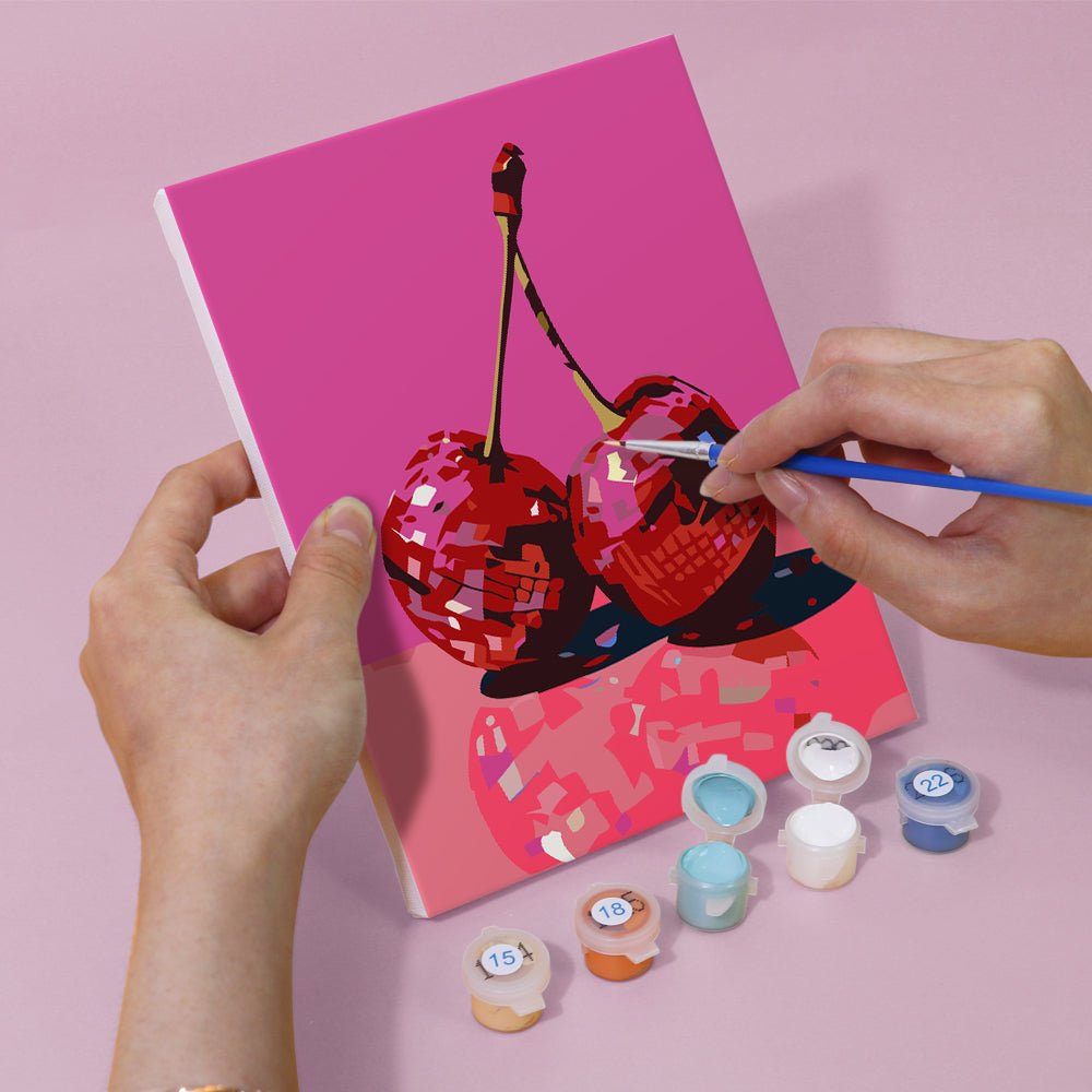 Berry & Citrus Luxe - Mini Paint by Numbers Kit (6 Pieces) paint by numbers kit