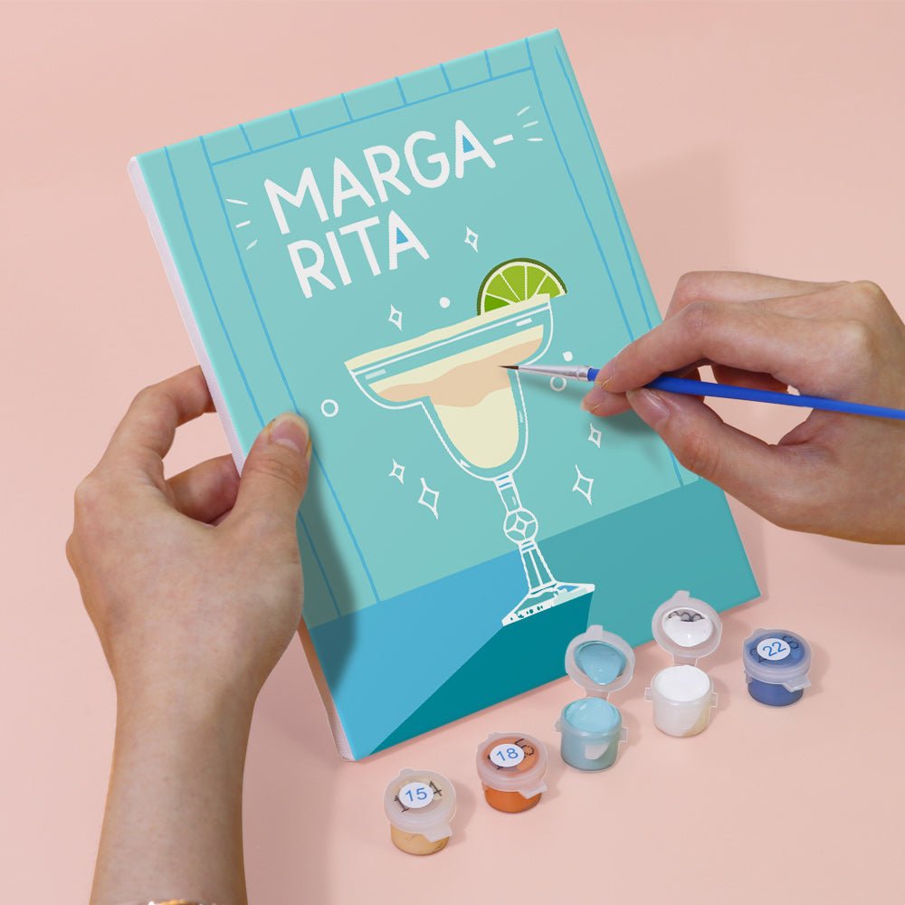 Cocktail Classics - Mini Paint by Numbers Kit (6 Pieces) paint by numbers kit