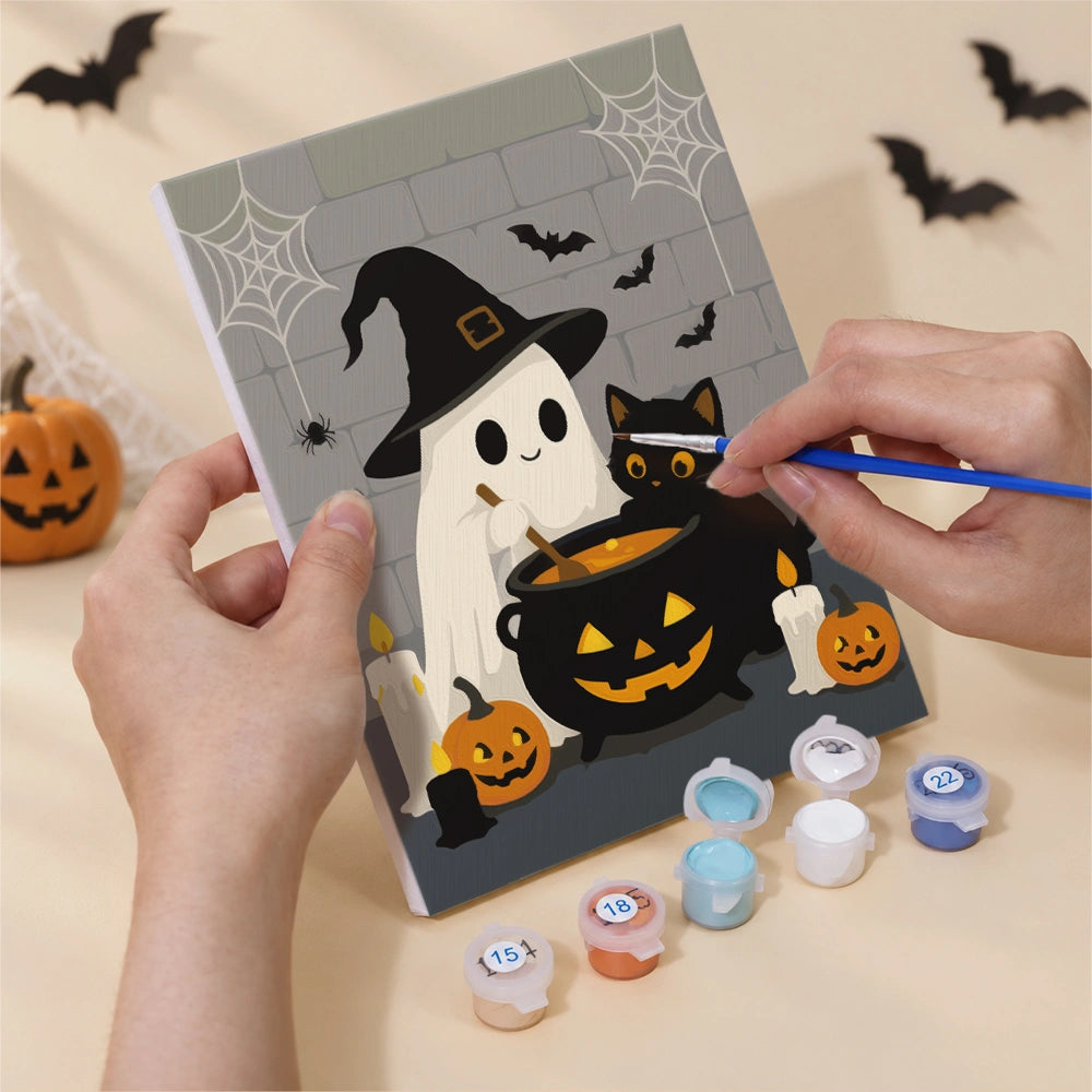 Ghostly Companions - Mini Paint by Numbers (6 Pieces)
