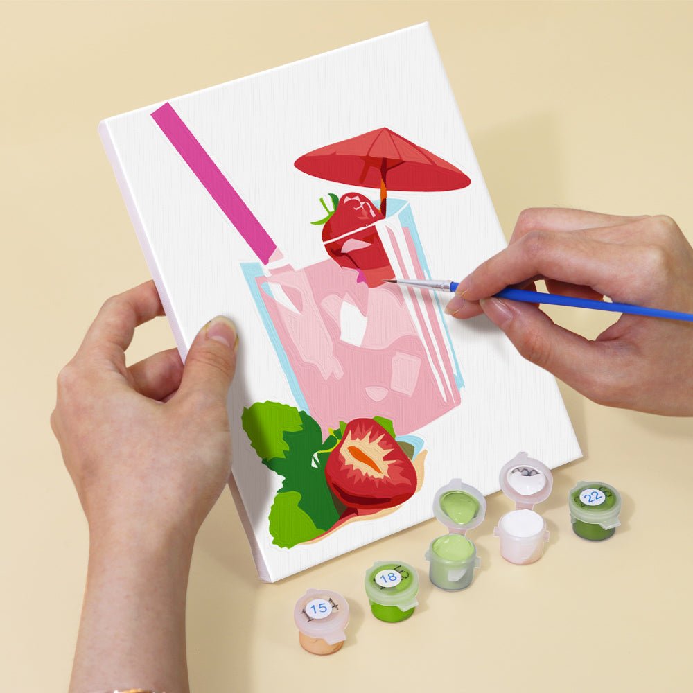 Fresh Juice - Mini Paint by Numbers Kit (6 Pieces) paint by numbers kit