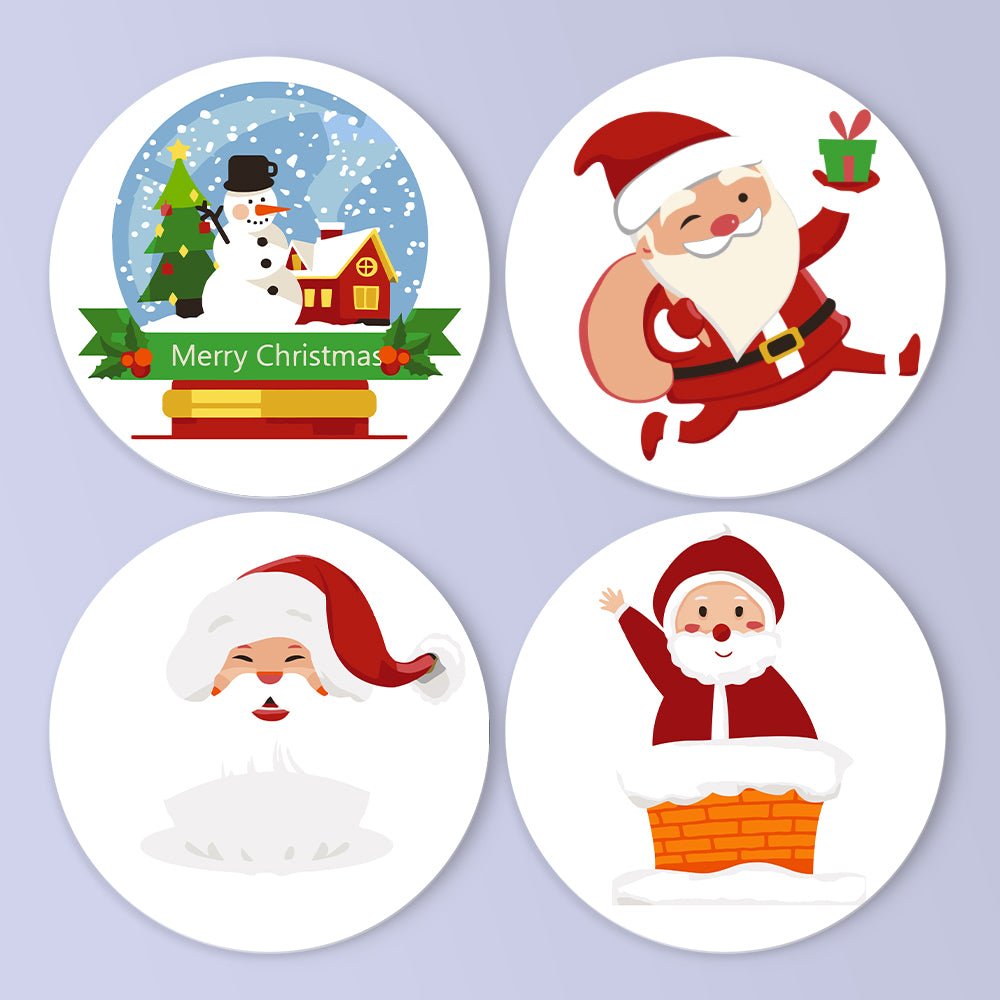 Santa’s Merry Moments (4 Pieces) paint by numbers kit