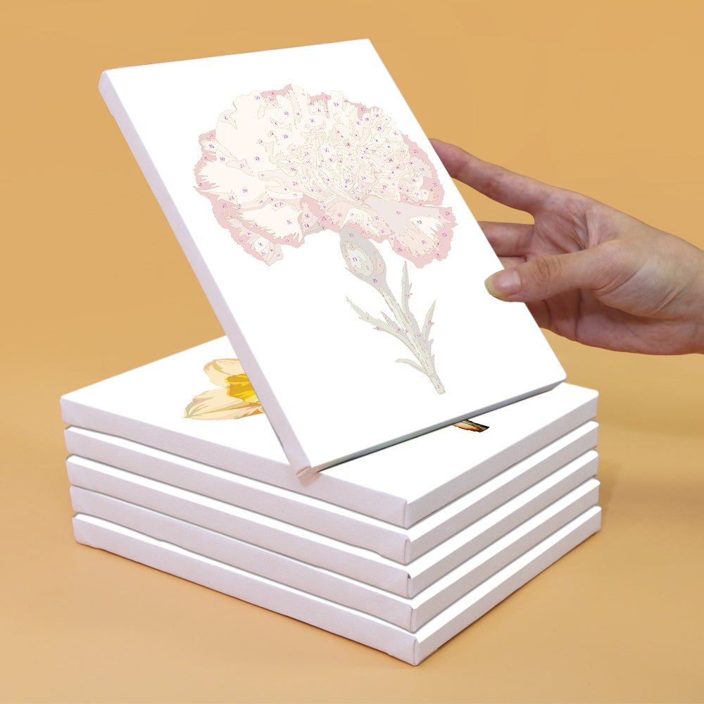 Fresh Meadow Florals - Mini Paint by Numbers Kit (6 Pieces)