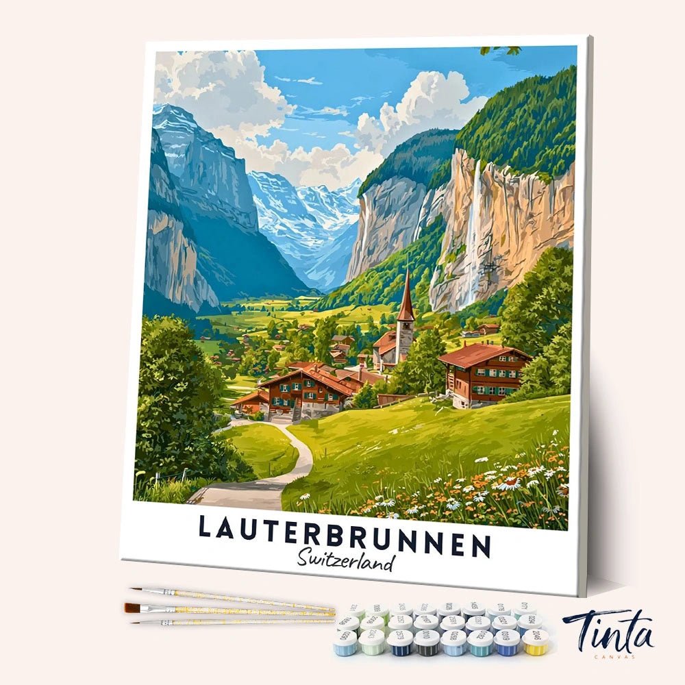 Lauterbrunnen - Póster de viaje