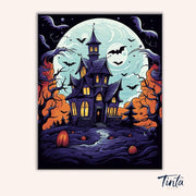 Moonlit Manor paint by numbers kit