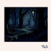 Midnight Forest paint by numbers kit