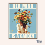 Her Mind Is a Garden paint by numbers kit
