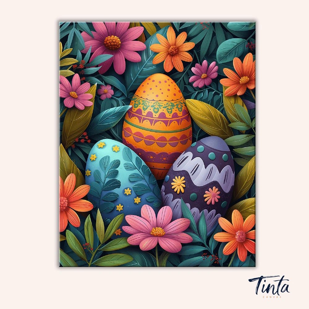 Huevos de Pascua florecientes