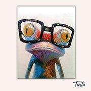 Abstract Frog paint by numbers kit