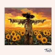 Sunflower Sentinel paint by numbers kit