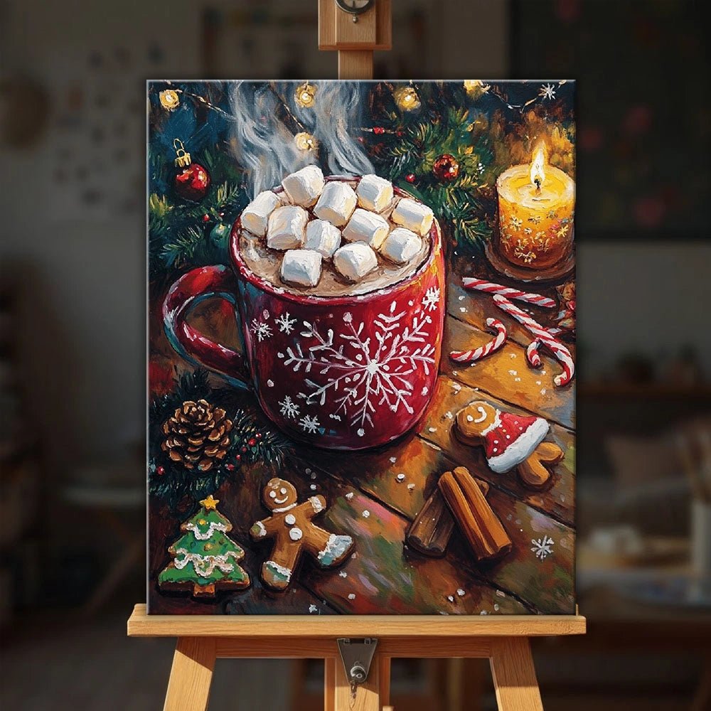 Resplandor de cacao junto al fuego