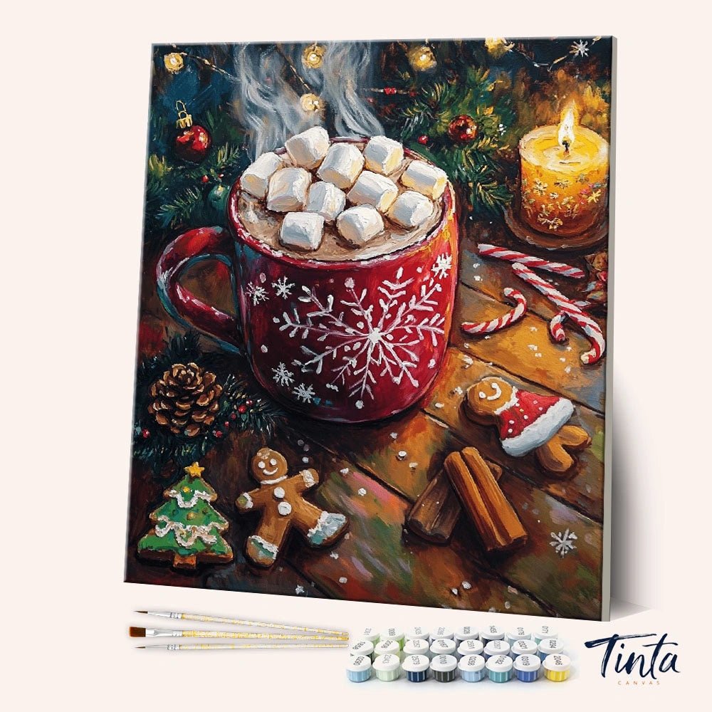 Resplandor de cacao junto al fuego