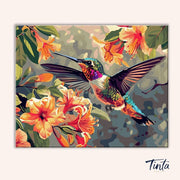 Petals in Flight paint by numbers kit