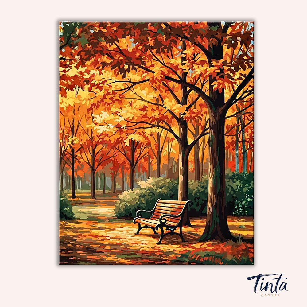 Autumn Reverie paint by numbers kit