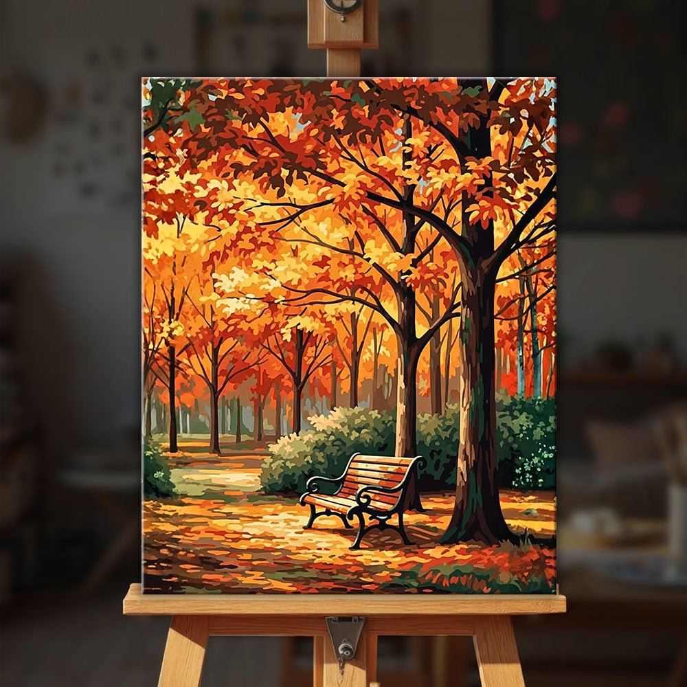 Autumn Reverie paint by numbers kit