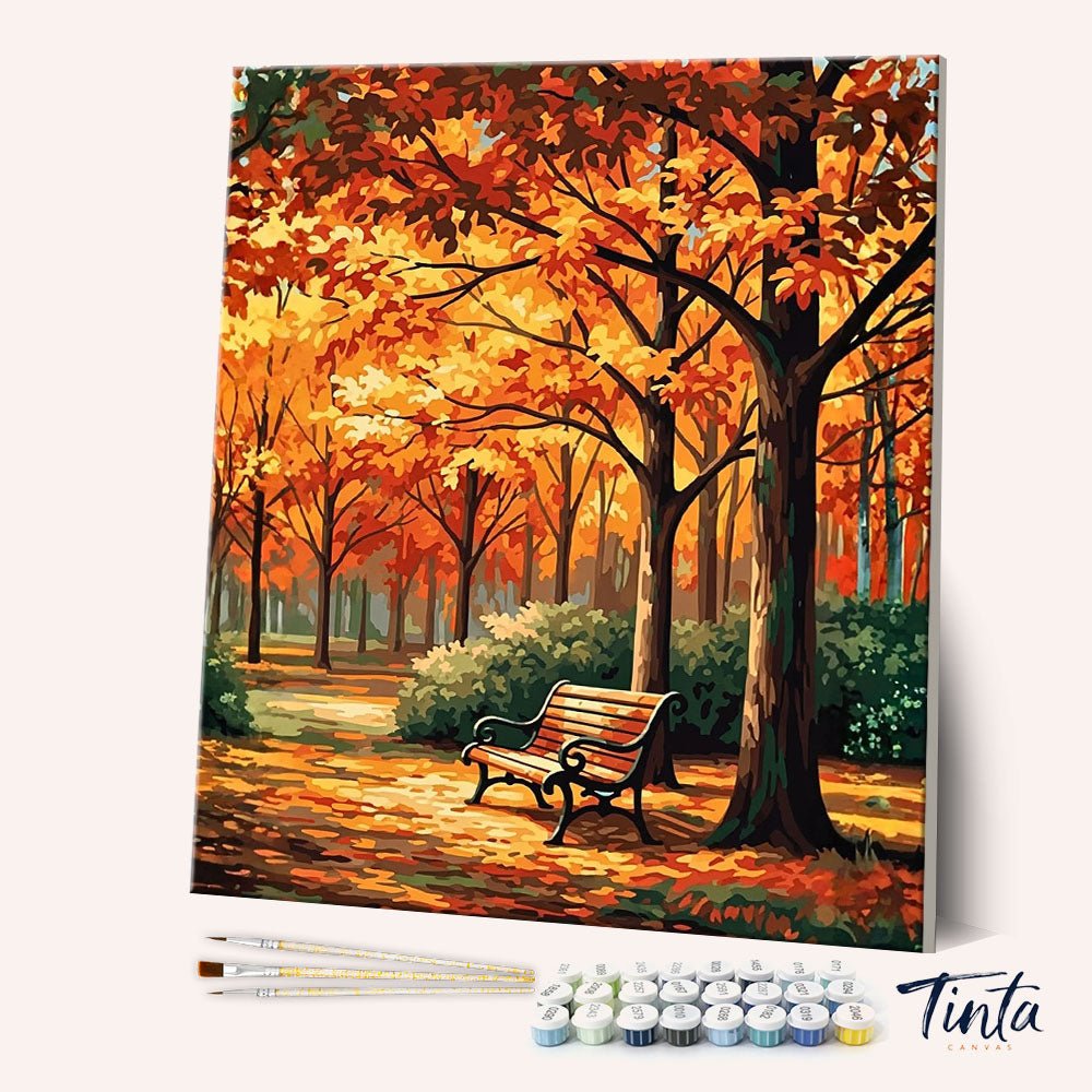 Autumn Reverie paint by numbers kit
