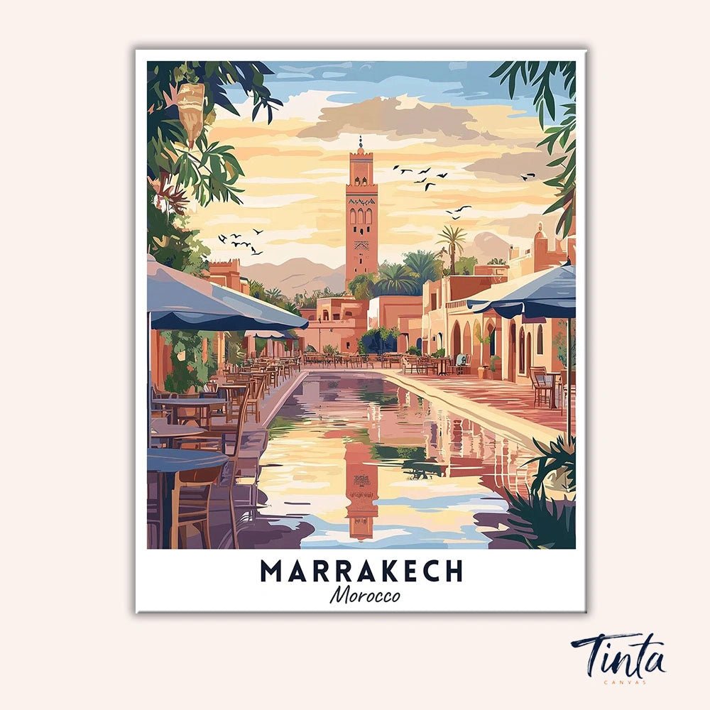 Marrakech - Póster de viaje