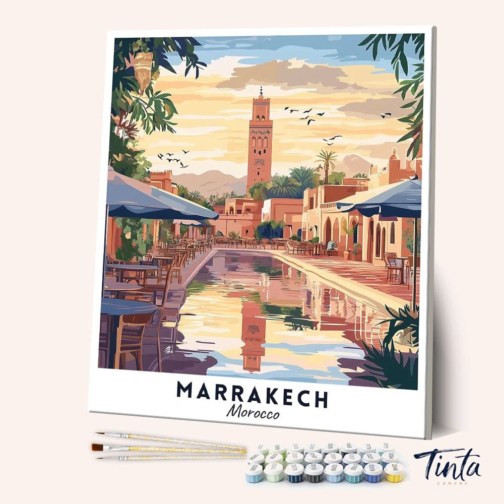Marrakech - Póster de viaje