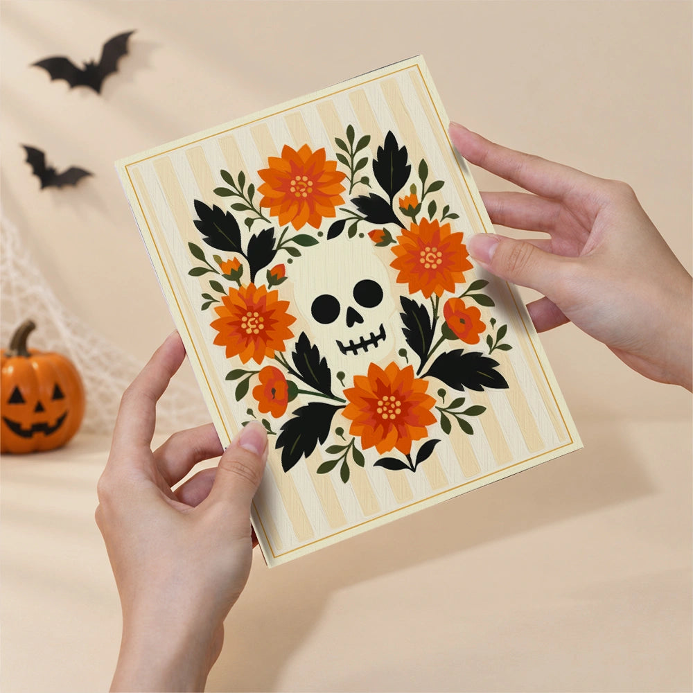 Vintage Halloween Blooms - Mini Paint by Numbers (6 Pieces)