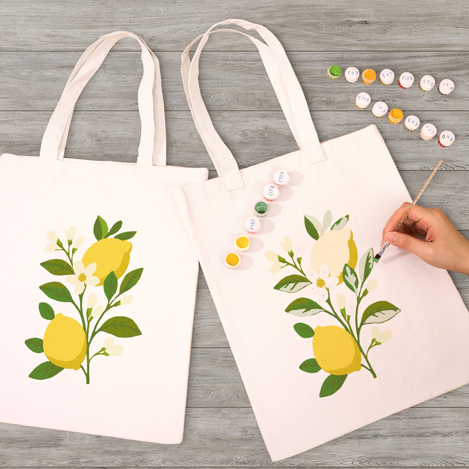 Lemon Grove Carry Bag paint by numbers kit