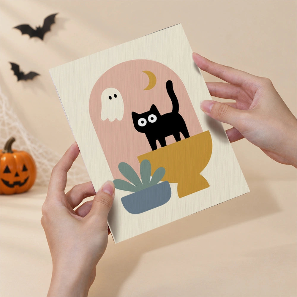 Pastel Spooky Cats - Mini Paint by Numbers (6 Pieces)