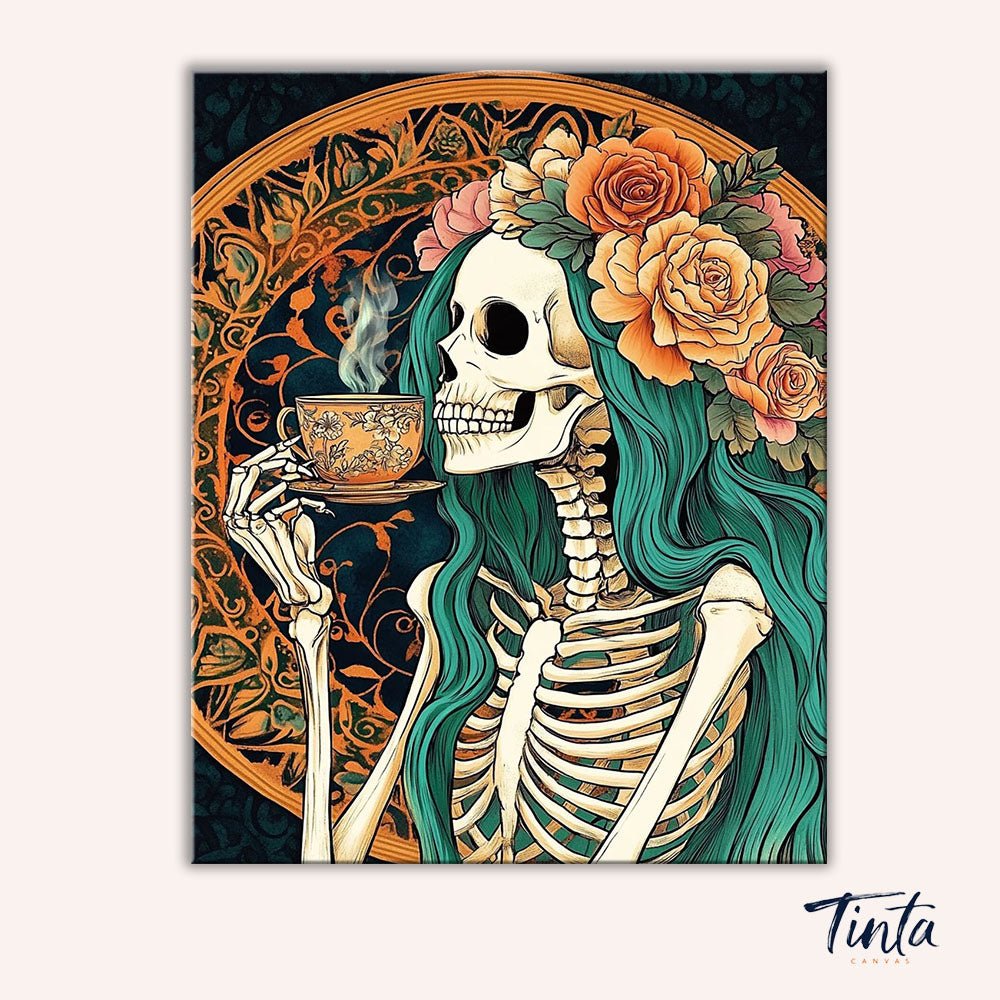 Timeless Tea paint by numbers kit